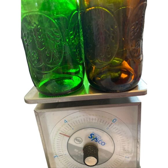 Vintage Grolsch Green Brown Embossed Beer Bottles 16 oz Swing Top Empty Lot Of 4 - Picture 9 of 9